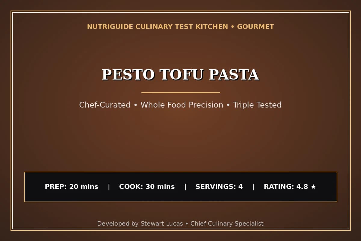 Pesto Tofu Pasta