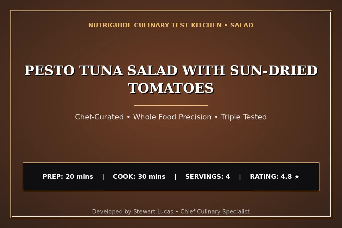 Pesto Tuna Salad With Sun-Dried Tomatoes