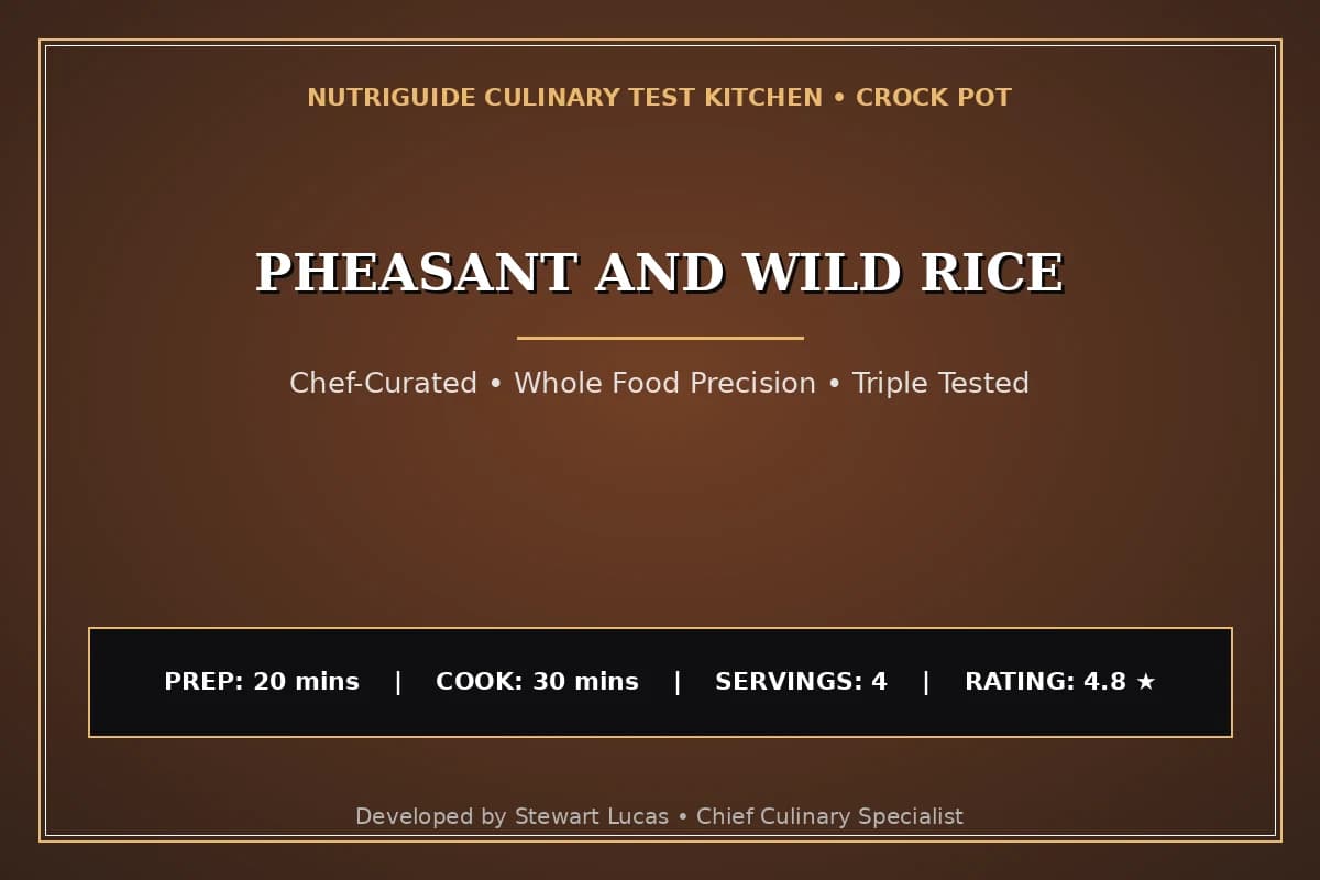 Pheasant And Wild Rice