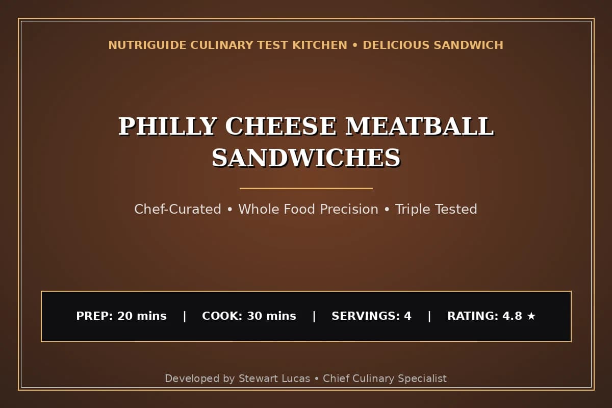 Philly Cheese Meatball Sandwiches