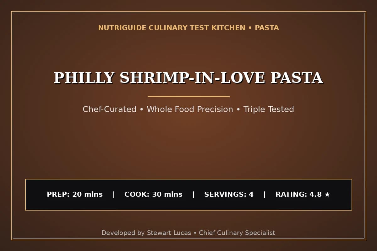 Philly Shrimp-In-Love Pasta