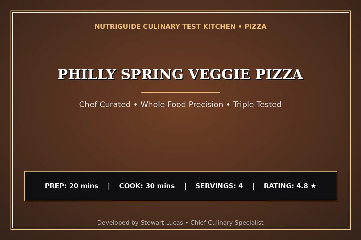 Philly Spring Veggie Pizza