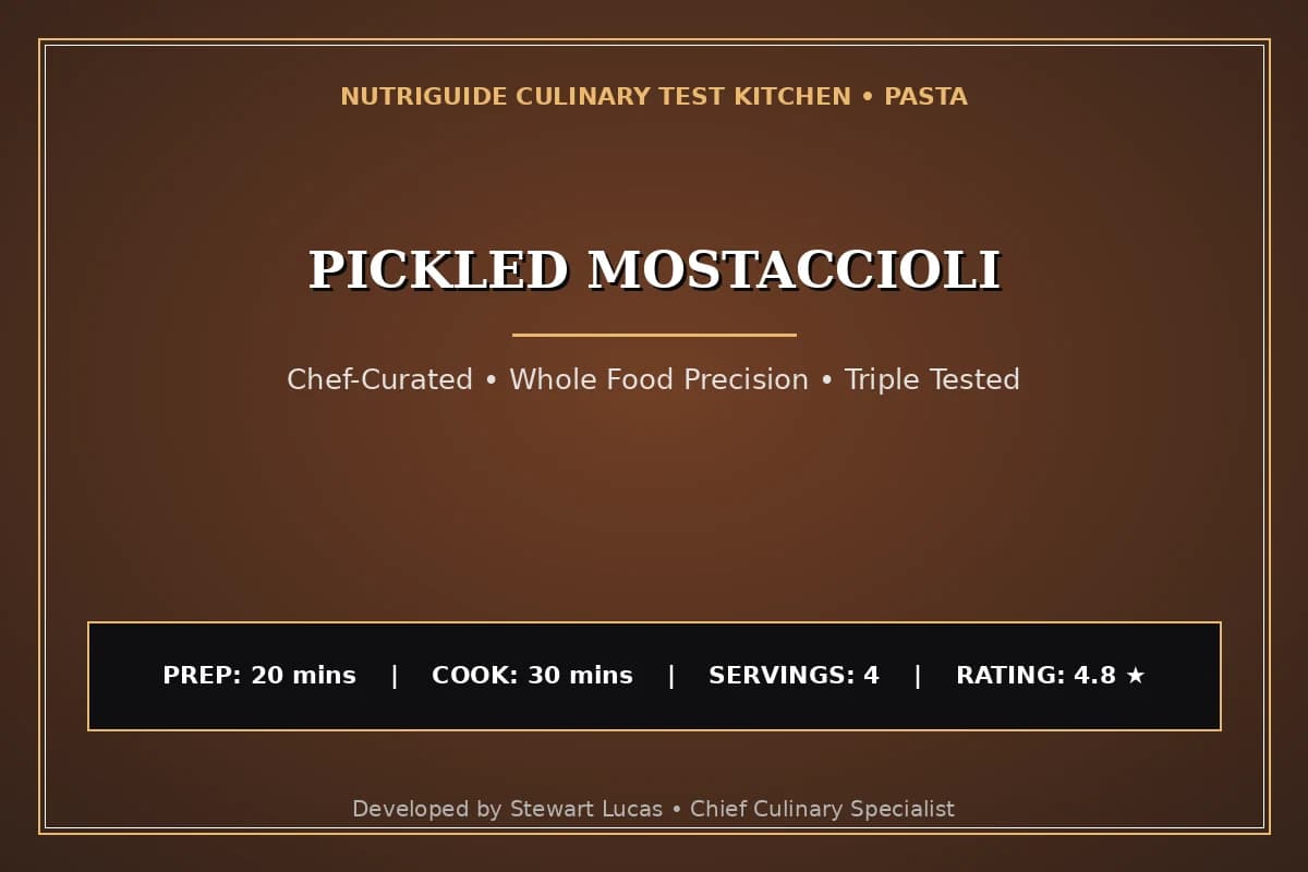 Pickled Mostaccioli
