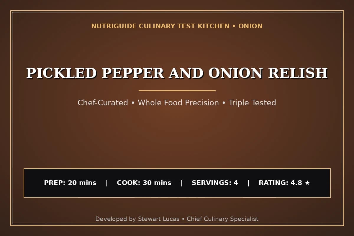 Pickled Pepper And Onion Relish