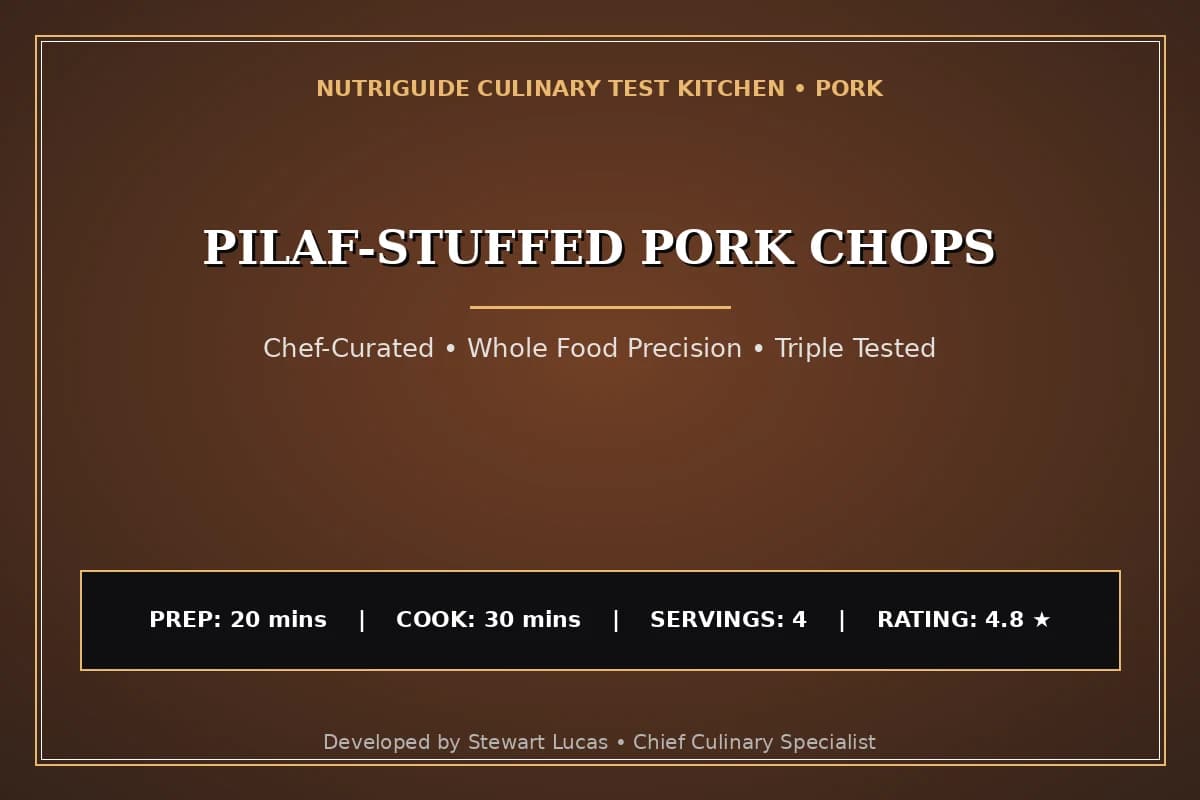 Pilaf-Stuffed Pork Chops