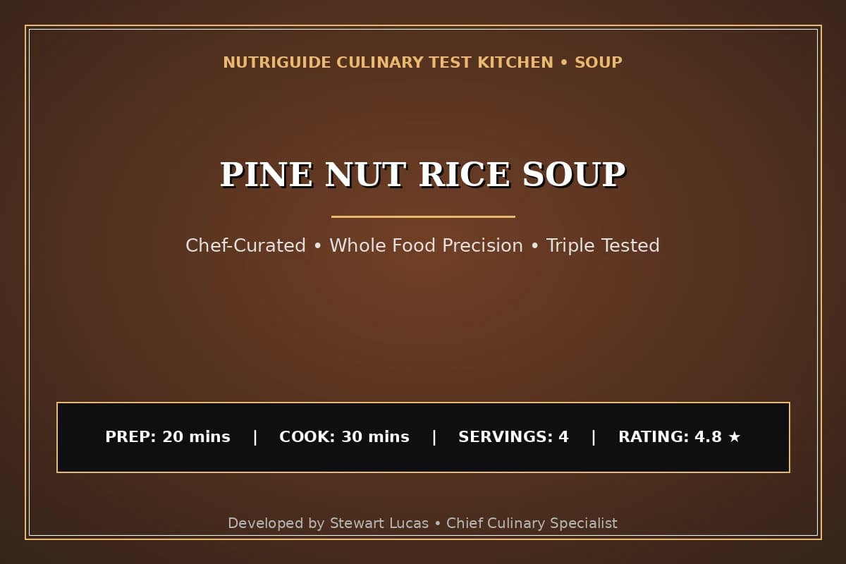 Pine Nut Rice Soup