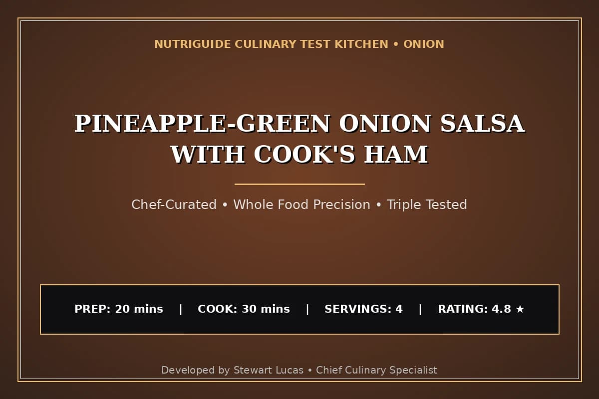 Pineapple-Green Onion Salsa With Cook'S Ham