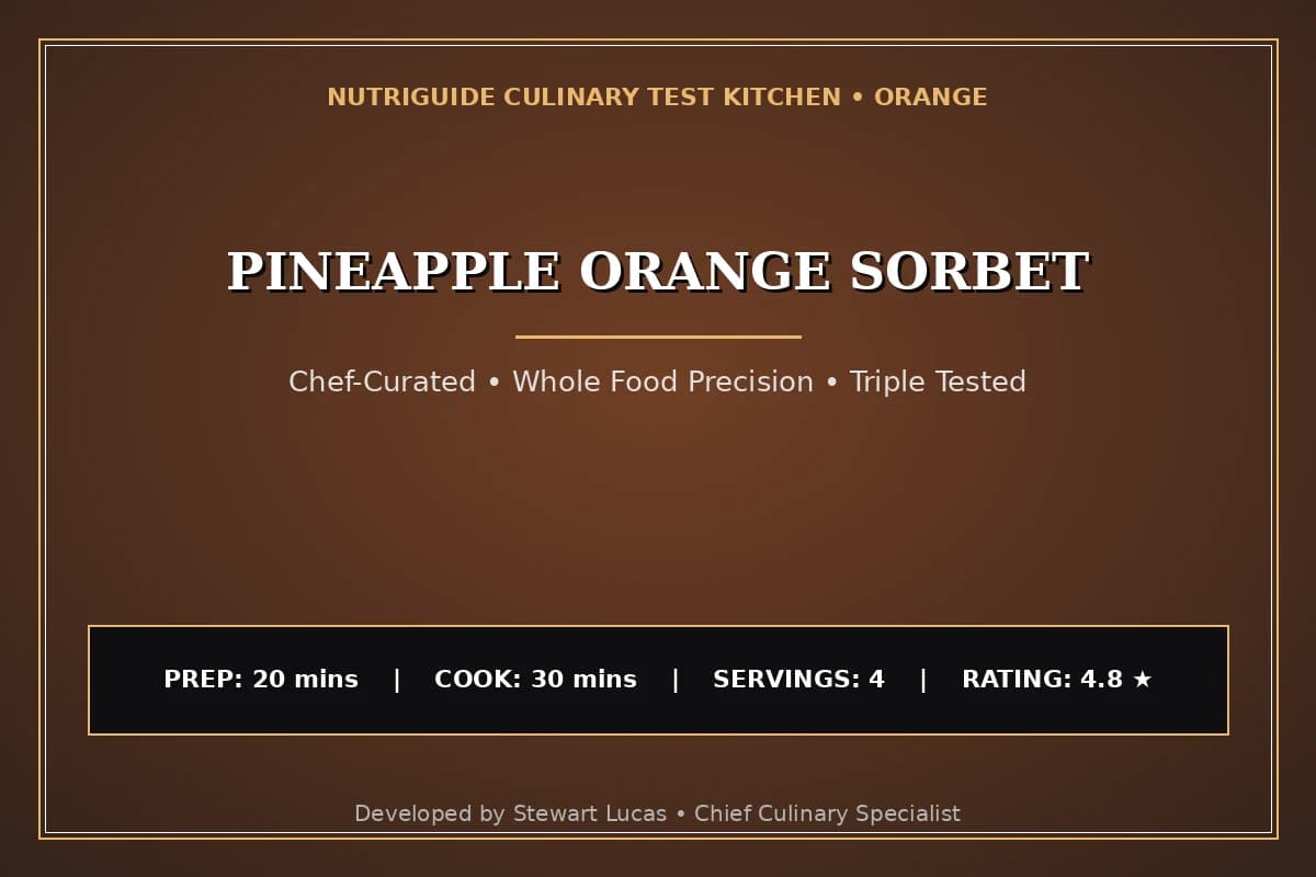 Pineapple Orange Sorbet