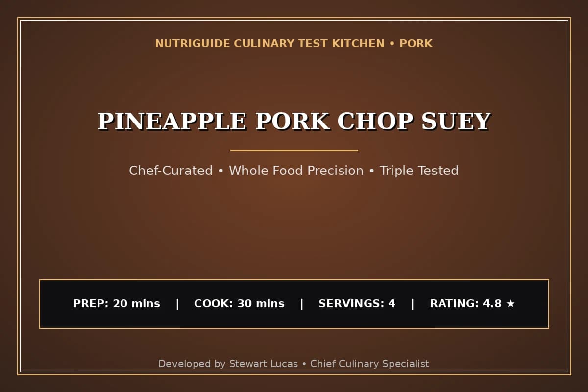 Pineapple Pork Chop Suey