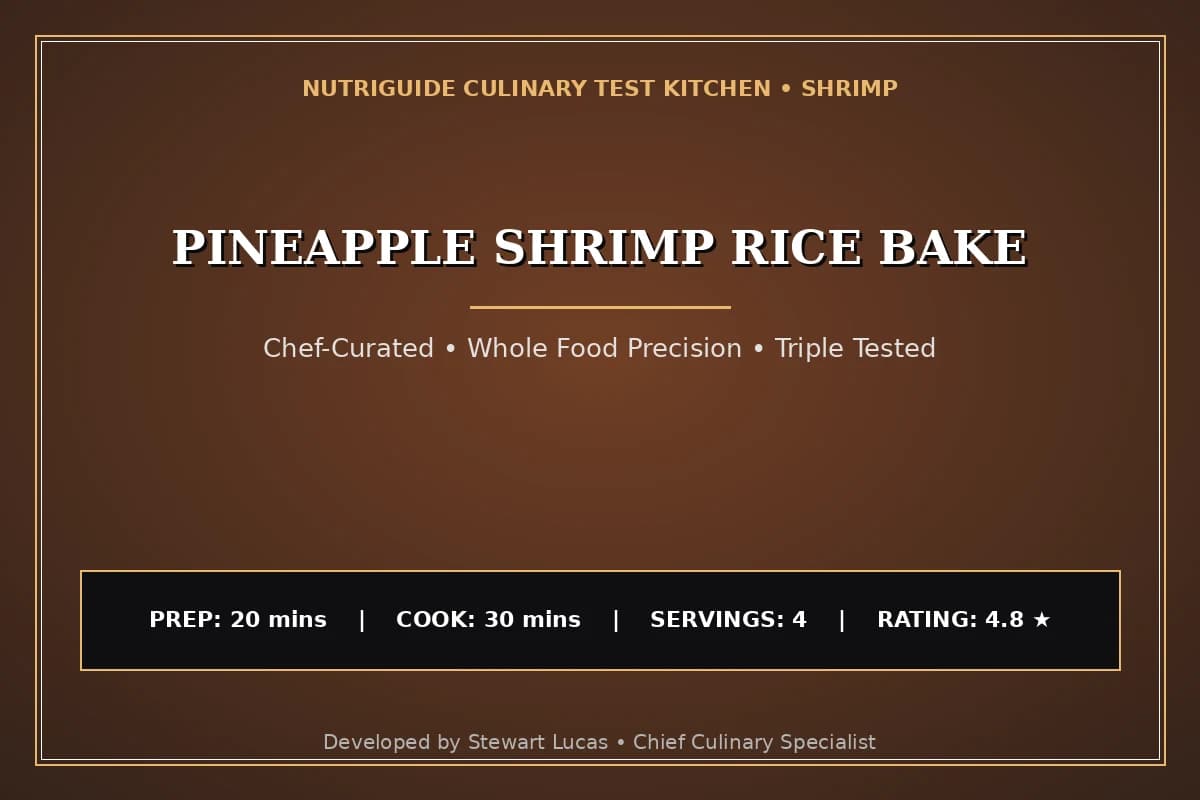 Pineapple Shrimp Rice Bake
