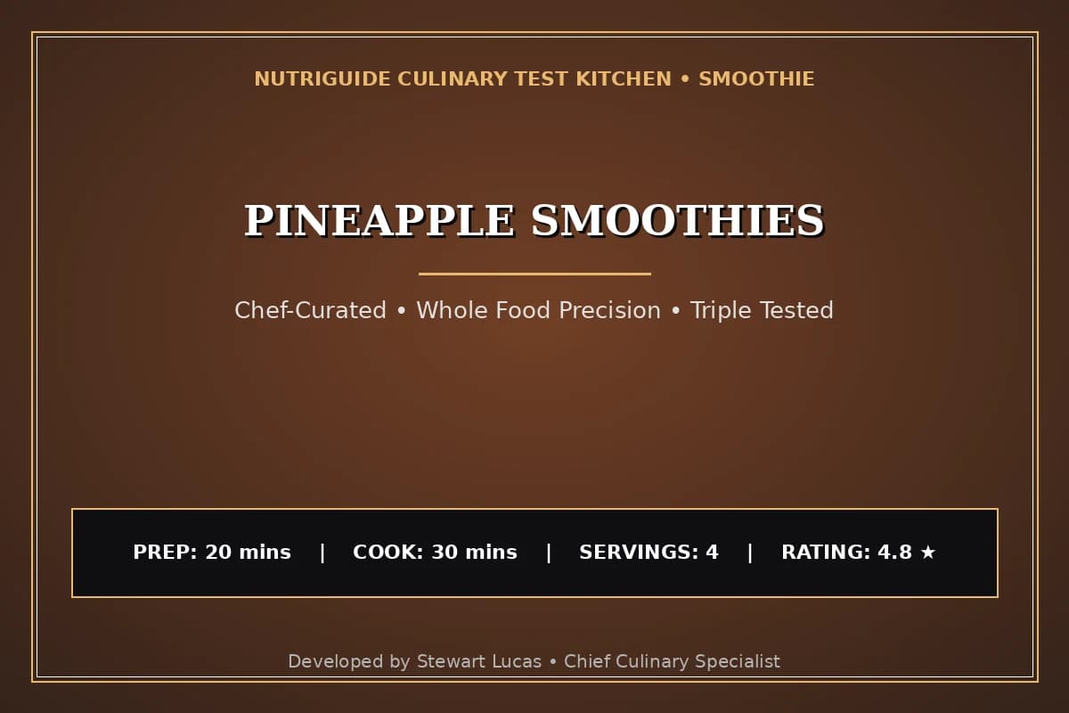 Pineapple Smoothies