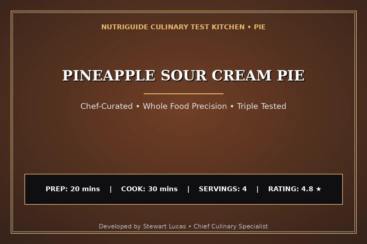 Pineapple Sour Cream Pie