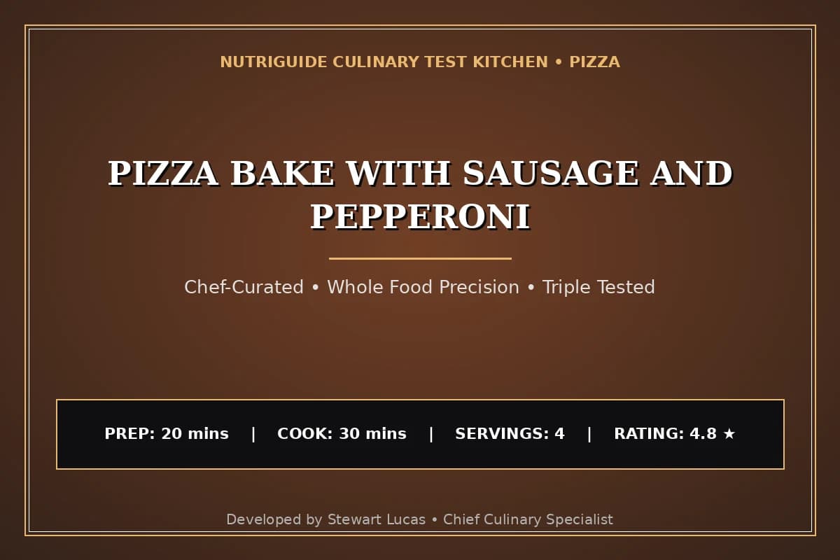 Pizza Bake With Sausage And Pepperoni