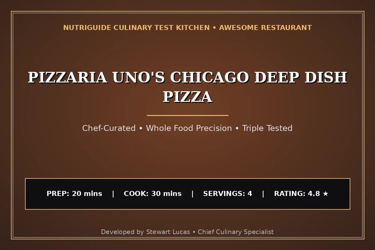 Pizzaria Uno'S Chicago Deep Dish Pizza