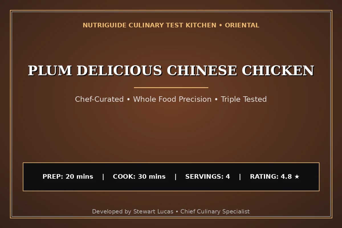 Plum Delicious Chinese Chicken