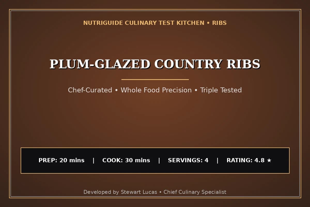 Plum-Glazed Country Ribs