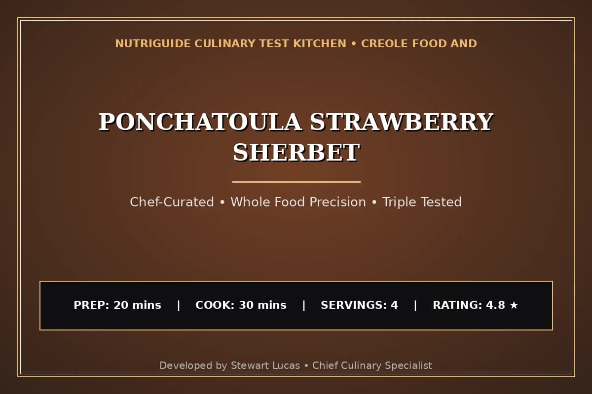 Ponchatoula Strawberry Sherbet