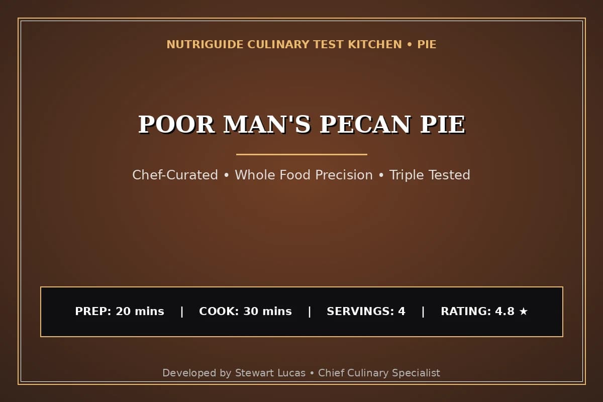 Poor Man'S Pecan Pie