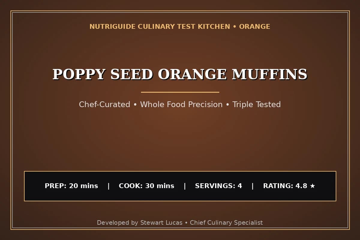 Poppy Seed Orange Muffins