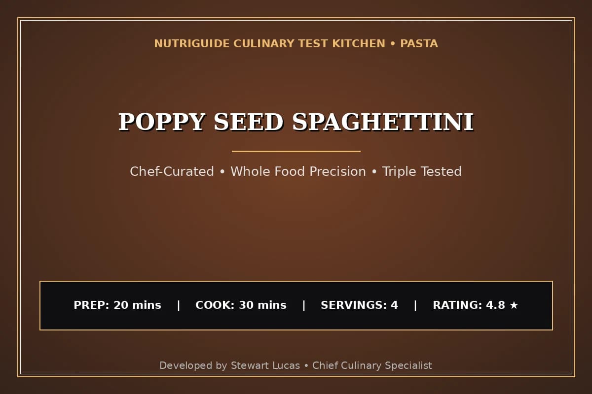Poppy Seed Spaghettini