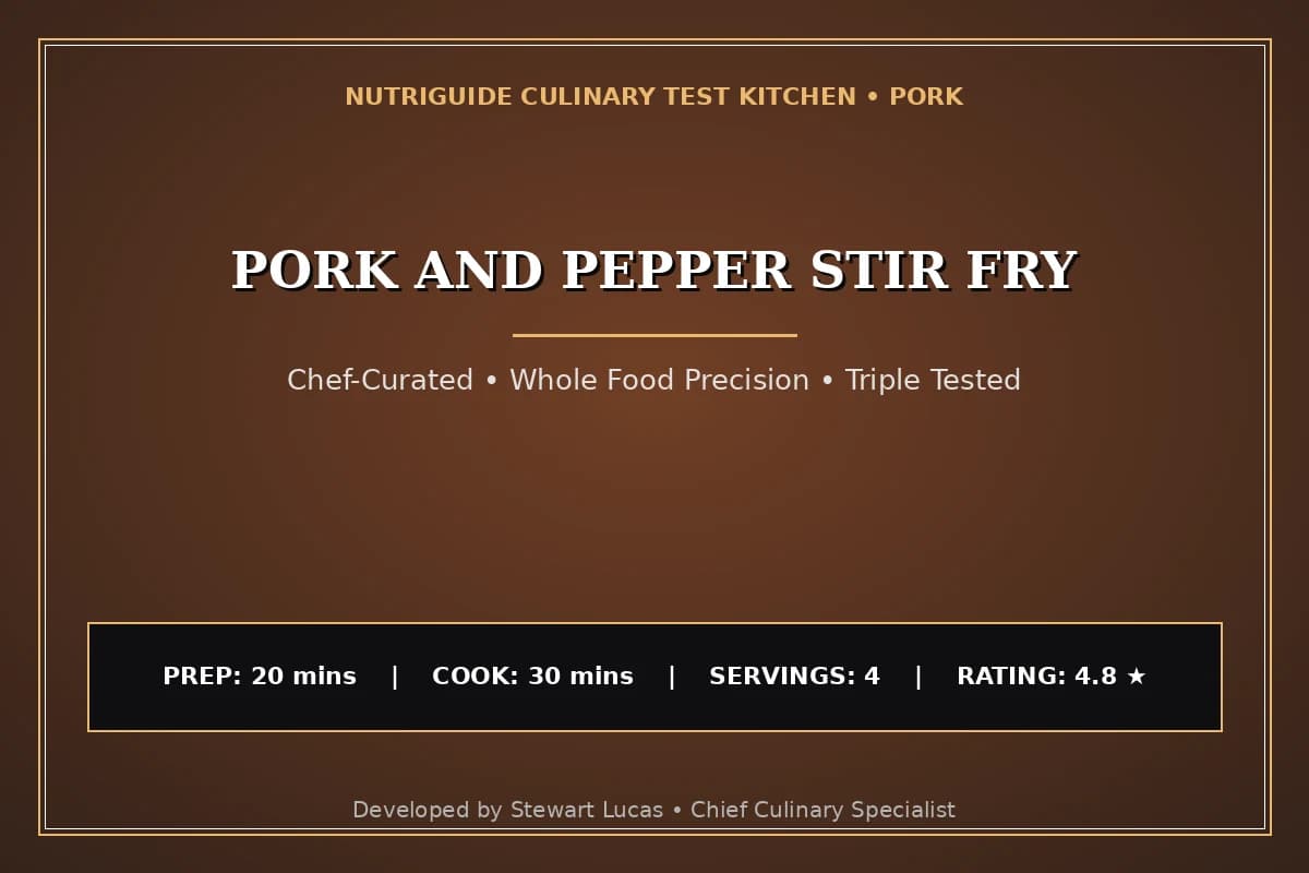 Pork And Pepper Stir Fry