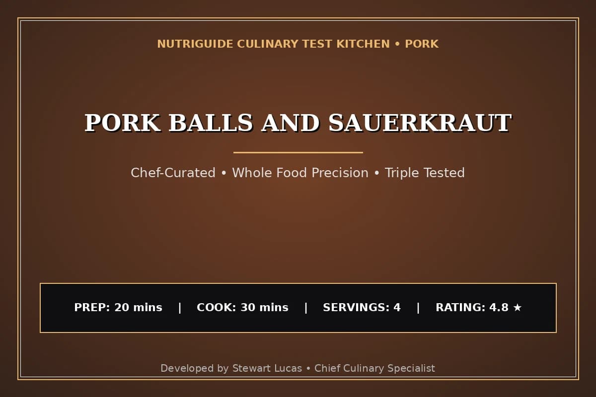 Pork Balls And Sauerkraut