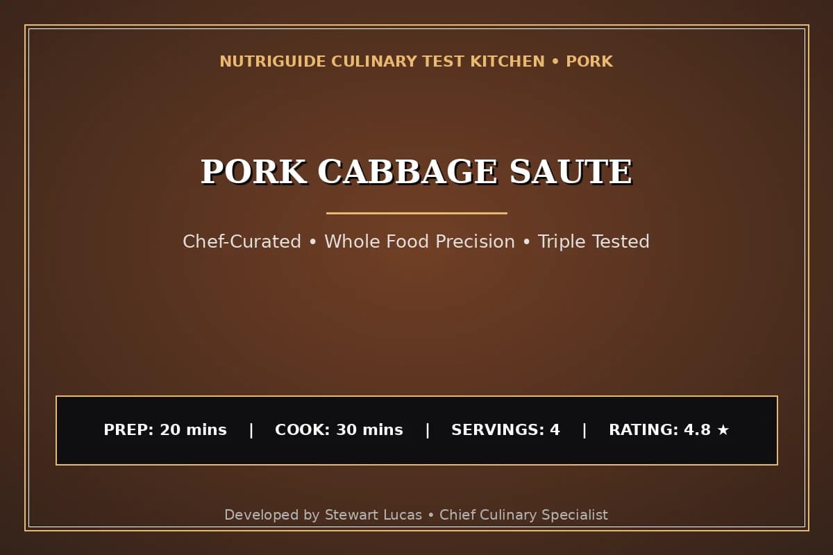 Pork Cabbage Saute