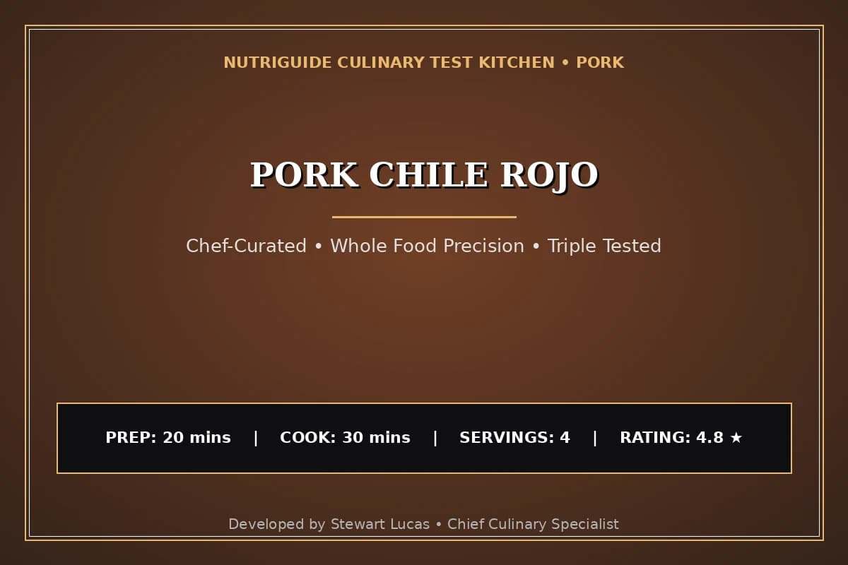 Pork Chile Rojo
