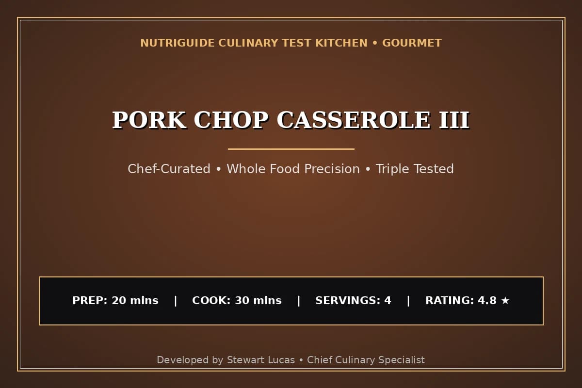 Pork Chop Casserole Iii