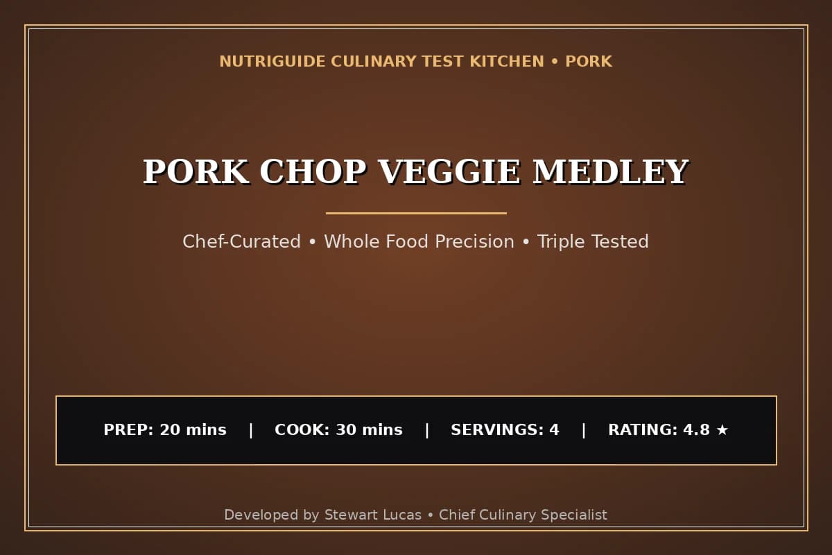 Pork Chop Veggie Medley