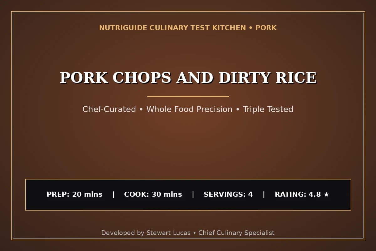 Pork Chops And Dirty Rice