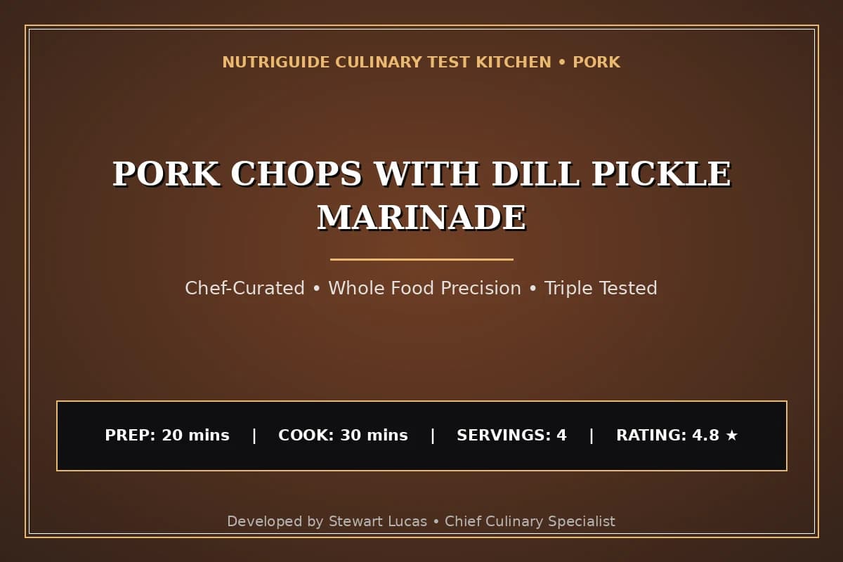 Pork Chops With Dill Pickle Marinade