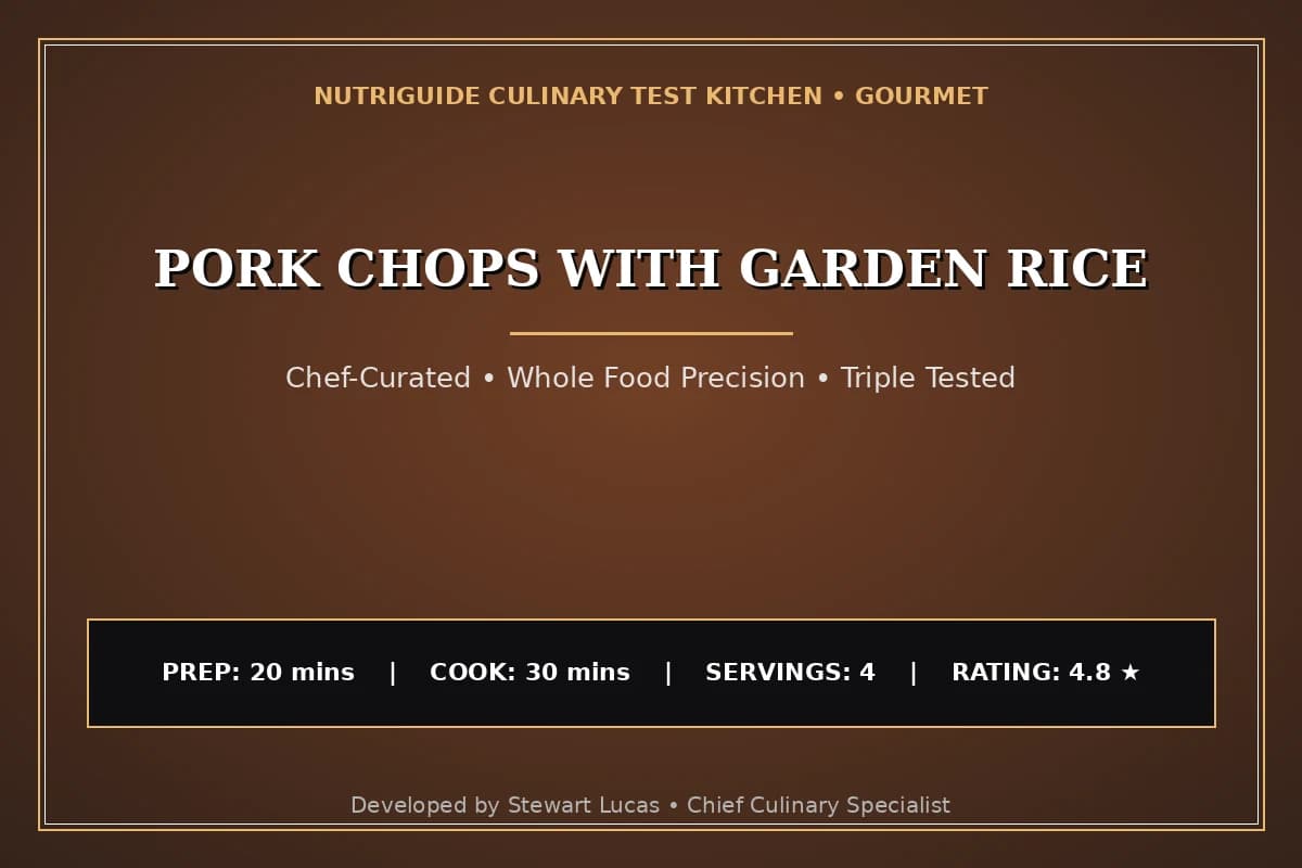 Pork Chops With Garden Rice