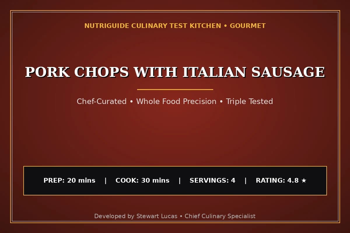 Pork Chops With Italian Sausage