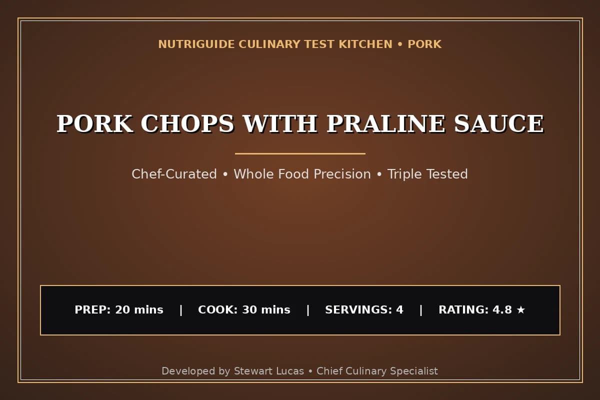 Pork Chops With Praline Sauce