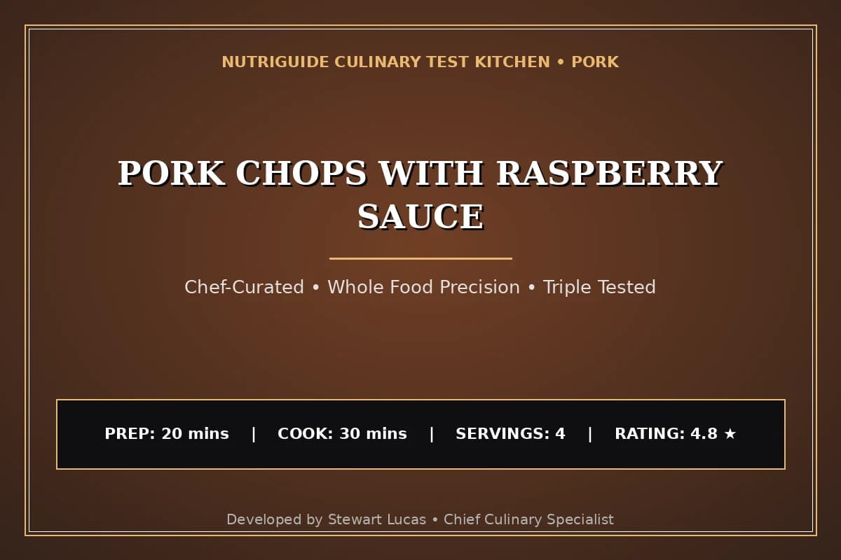Pork Chops With Raspberry Sauce