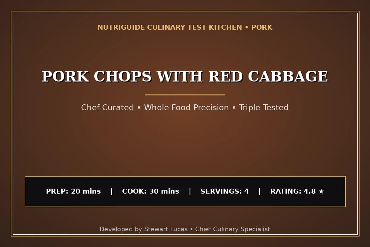 Pork Chops With Red Cabbage