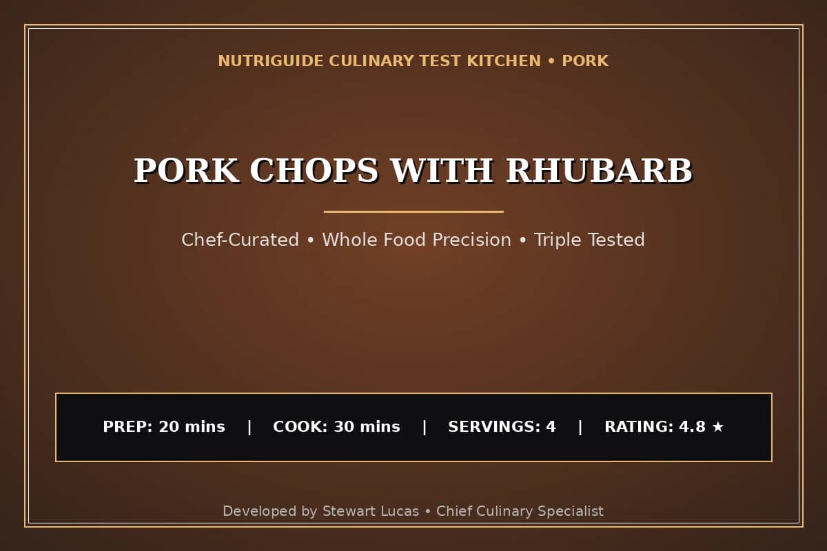 Pork Chops With Rhubarb