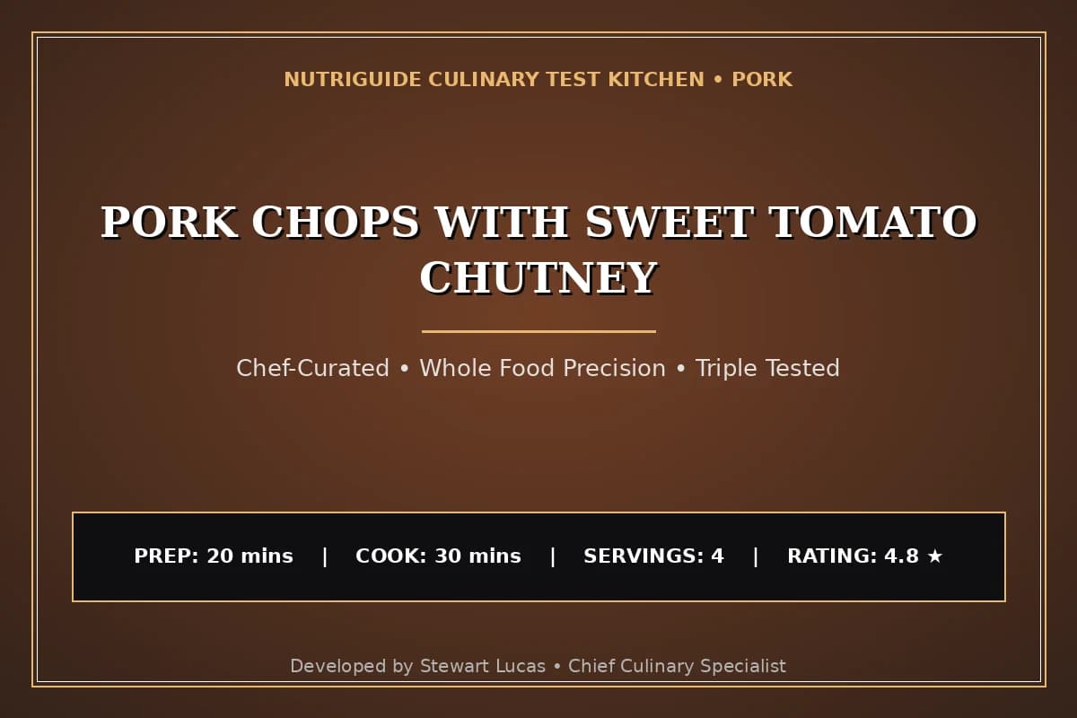 Pork Chops With Sweet Tomato Chutney