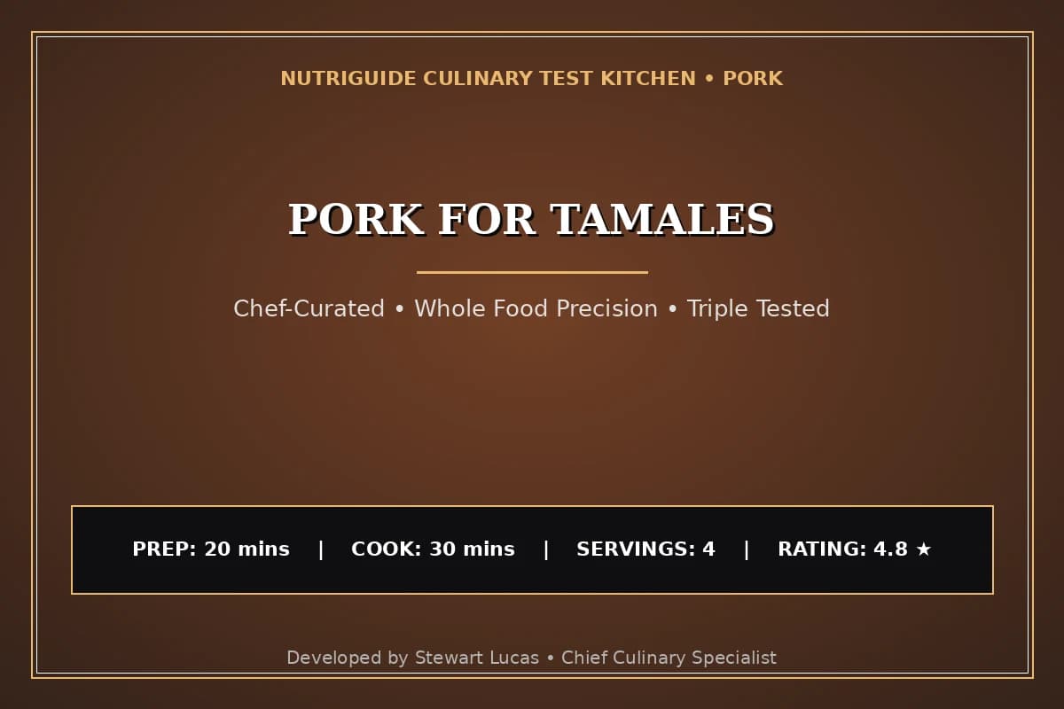 Pork For Tamales