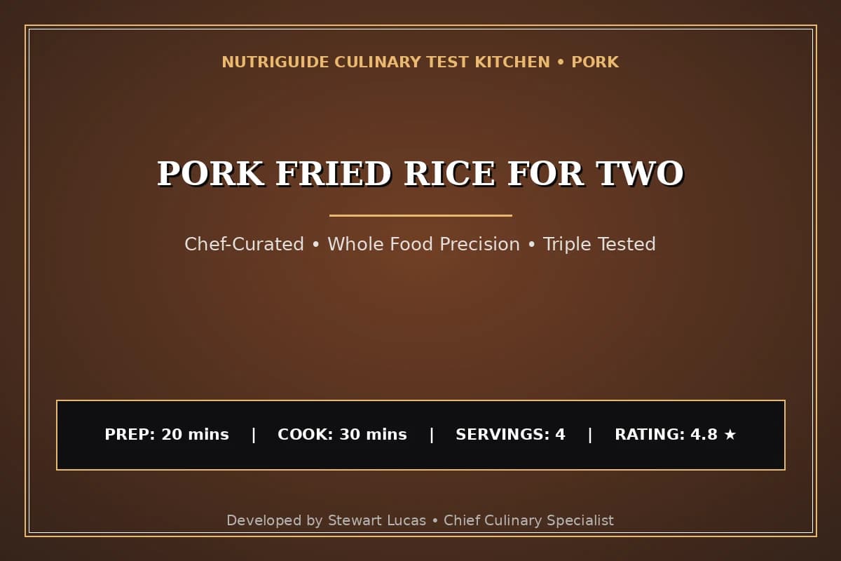 Pork Fried Rice For Two