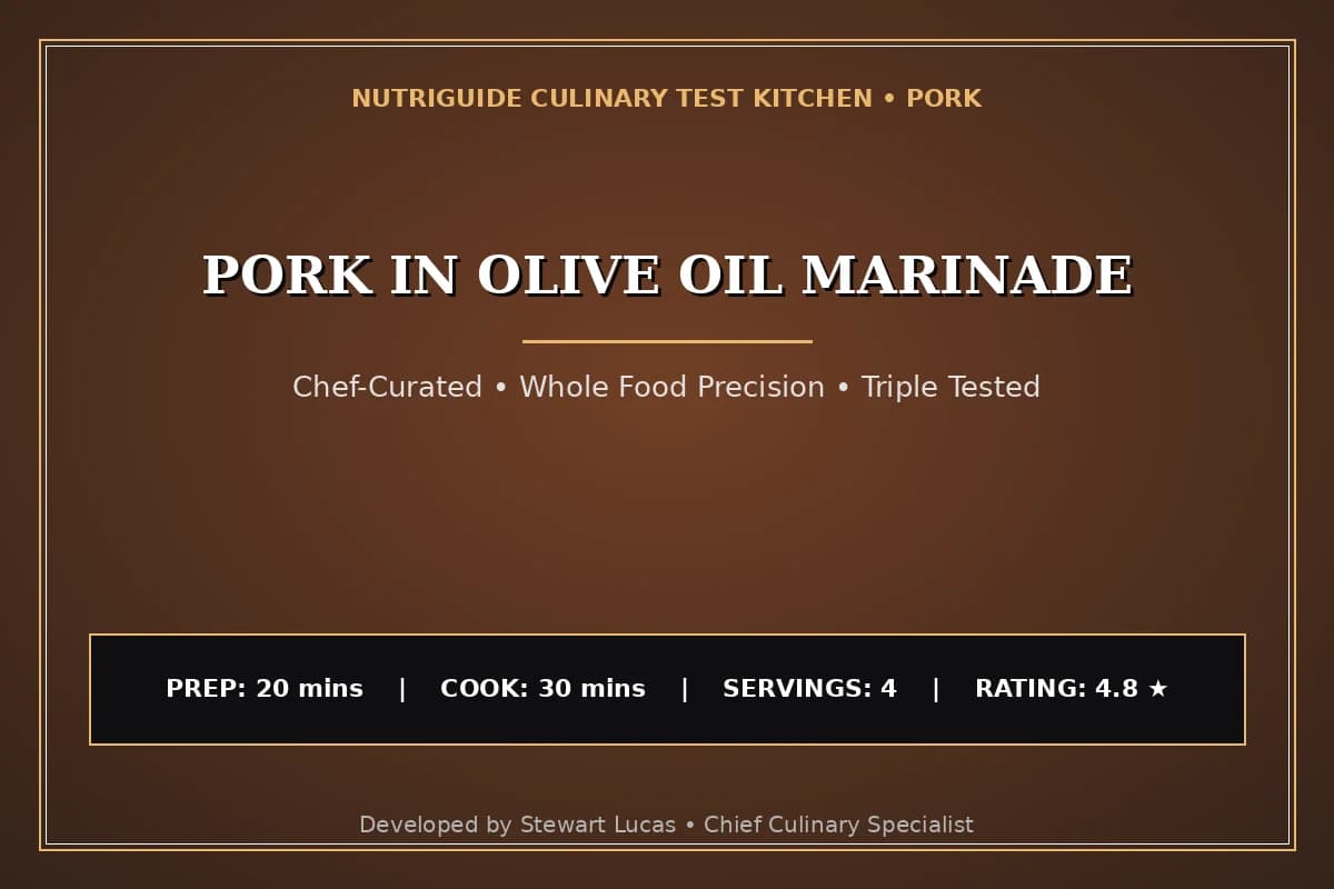 Pork In Olive Oil Marinade