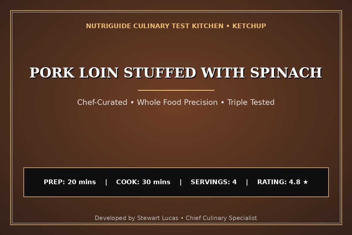 Pork Loin Stuffed With Spinach