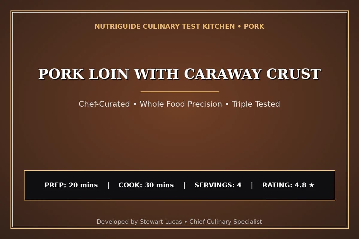 Pork Loin With Caraway Crust