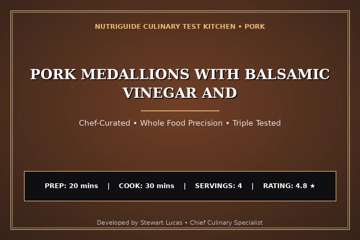 Pork Medallions With Balsamic Vinegar And