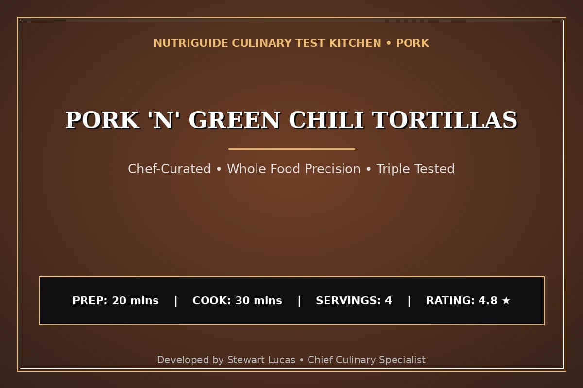 Pork 'N' Green Chili Tortillas
