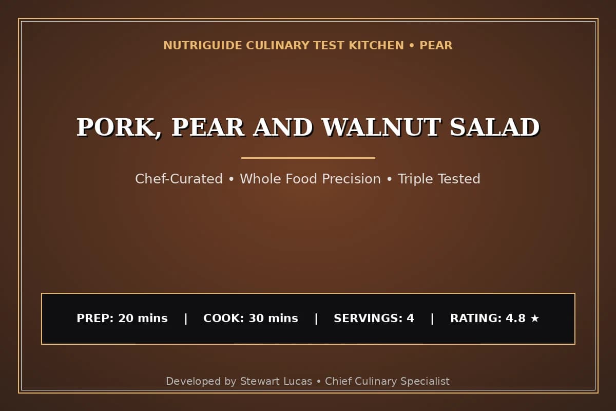 Pork, Pear And Walnut Salad