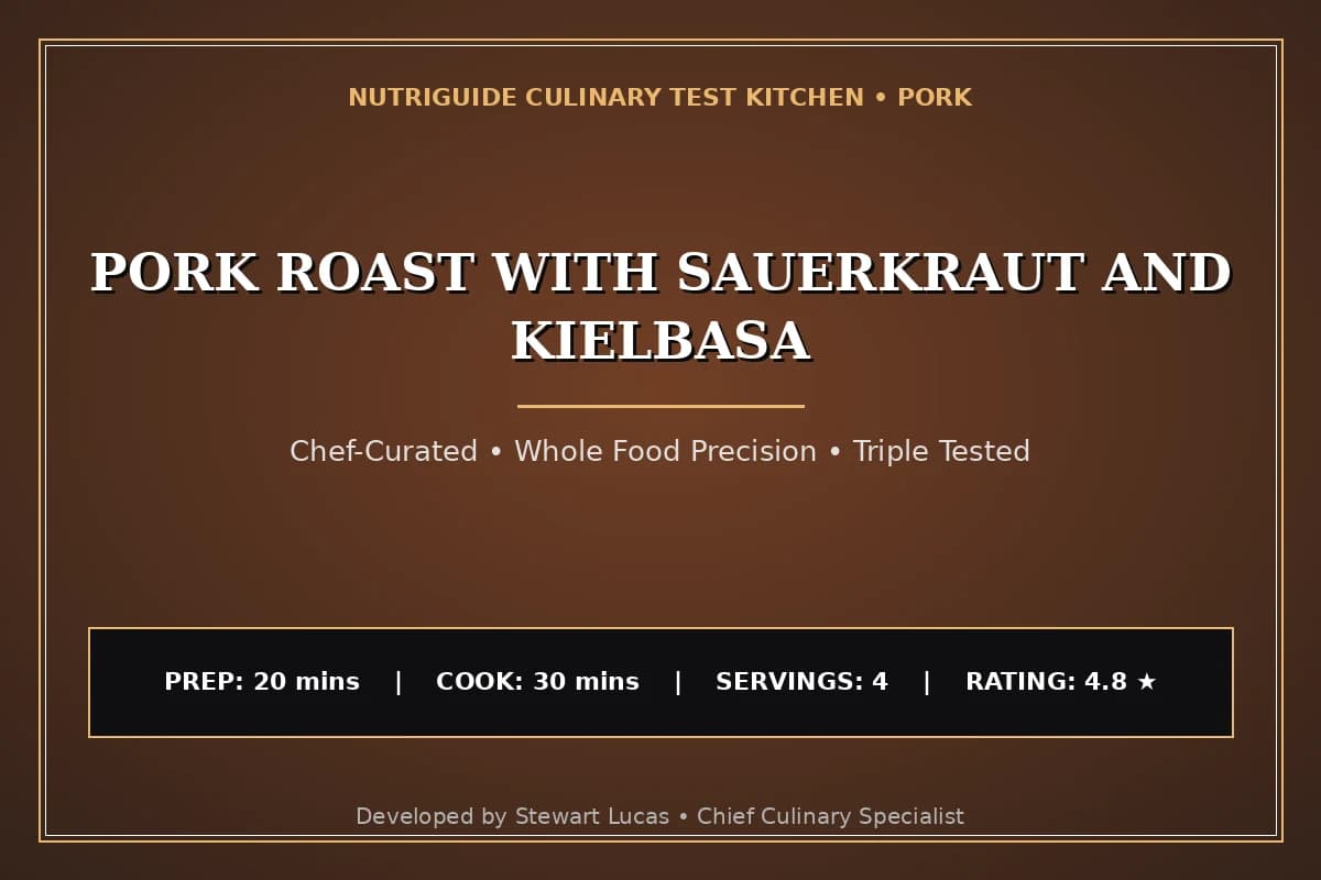 Pork Roast With Sauerkraut And Kielbasa