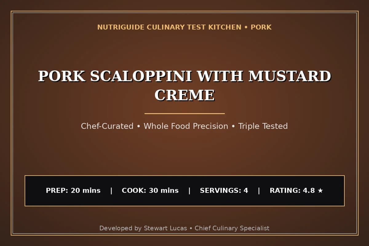 Pork Scaloppini With Mustard Creme