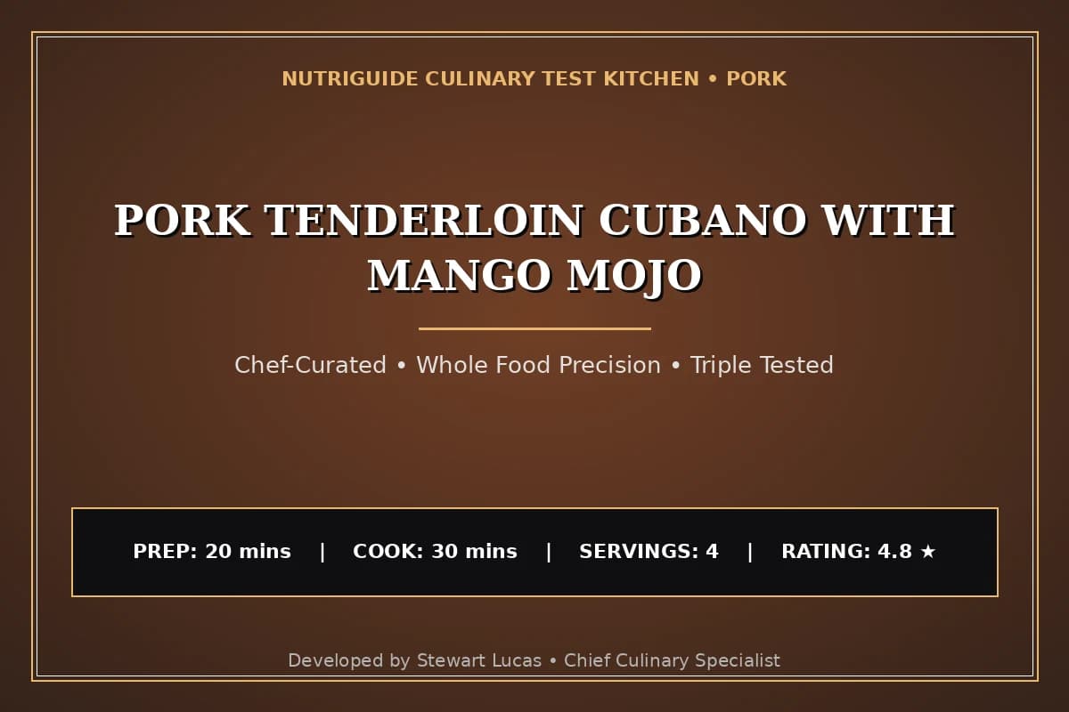 Pork Tenderloin Cubano With Mango Mojo
